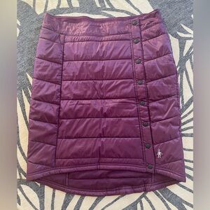 Smartwool puffer skirt - long purple
